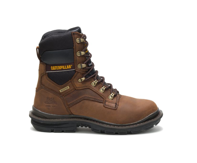 Caterpillar Flexion Generator 8 Waterproof Thinsulate™ Steel Toe - Mørke Brune Vernestøvler Herre -